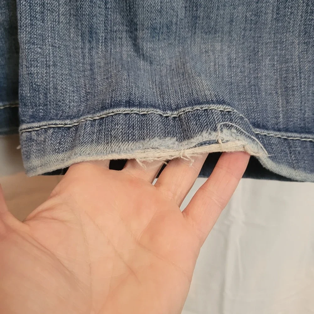 Cruel Denim Jayley Womens Low‎ Rise Straight Leg Jeans Blue Size 28 Y2K Western